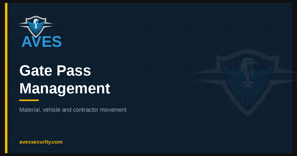 Gate Pass Management System: Material, Vehicle & Contractor Movement (2026)