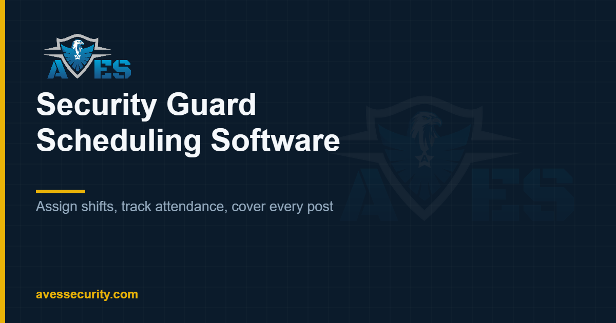 Ghost Shifts: How Security Guard Scheduling Software Stops Time Theft