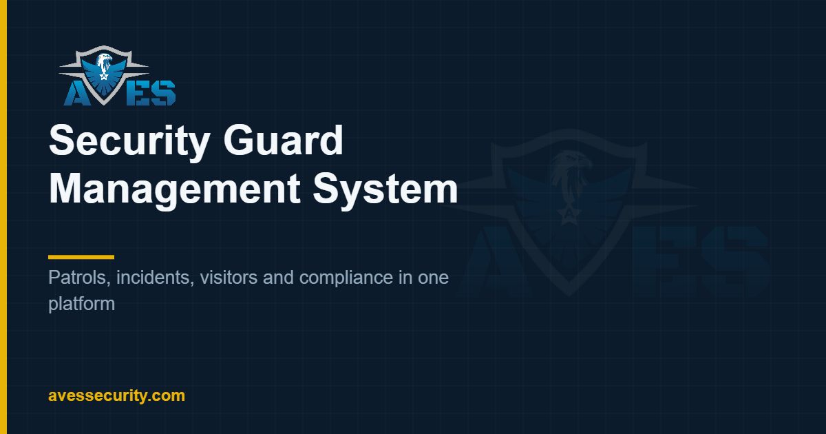 Security Guard Management System: Smarter Patrol Tracking & Scheduling