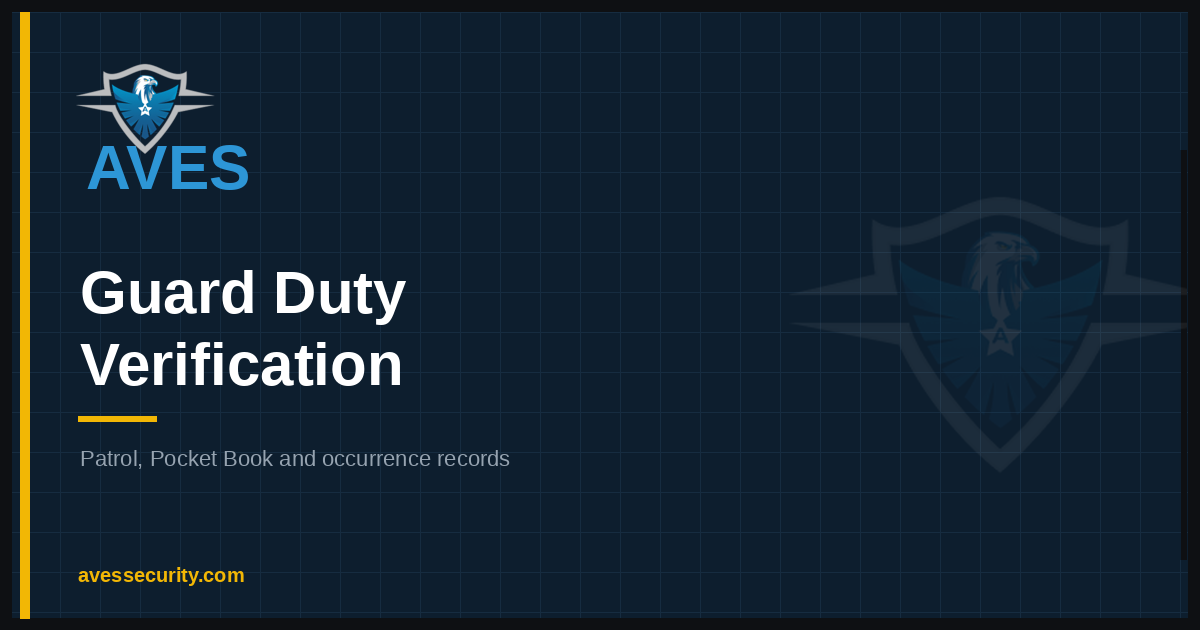 Guard Duty Verification: Patrol, Pocket Book and Occurrence Records