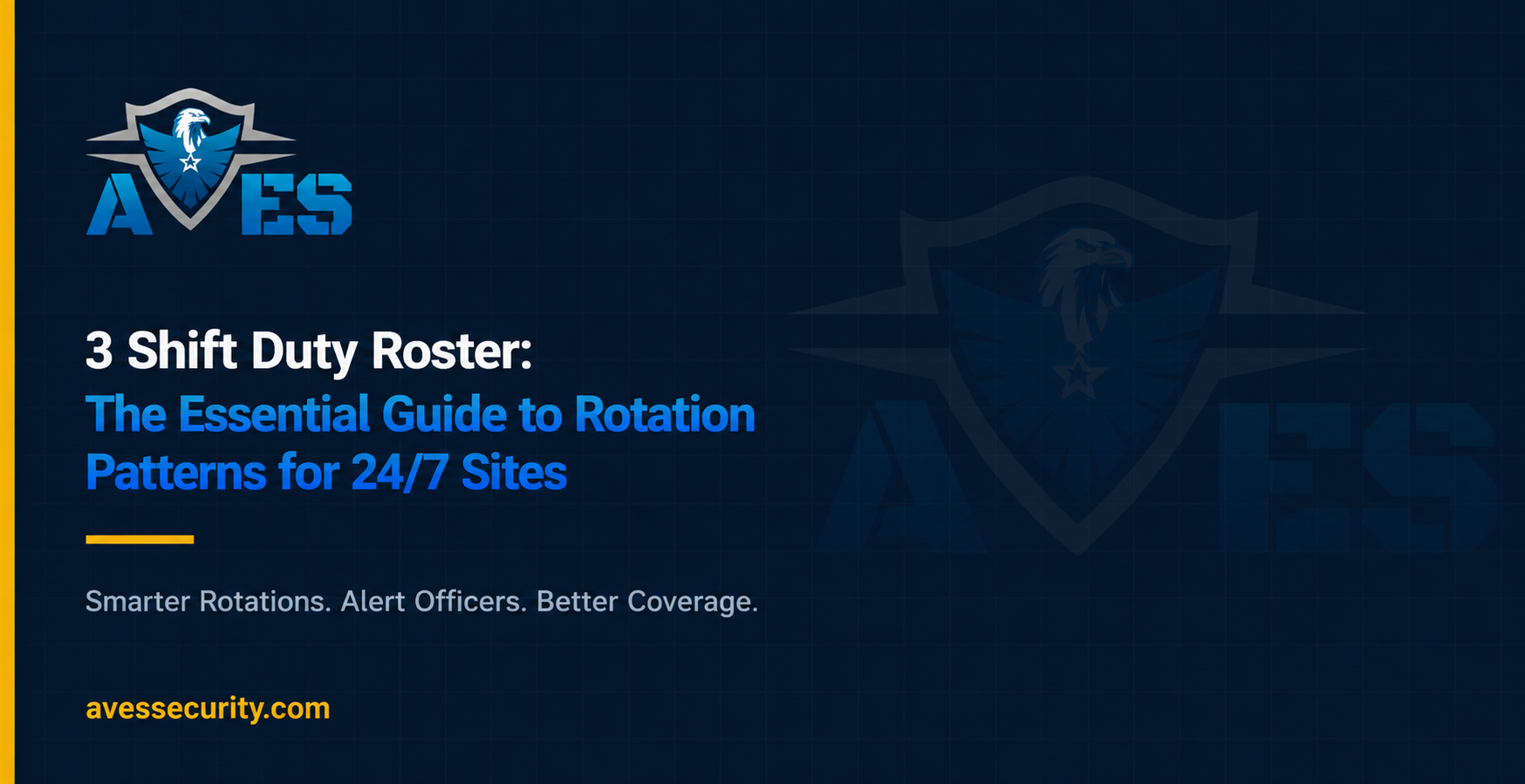 How to Set Up a 3 Shift Duty Roster in AVES (Step-by-Step)