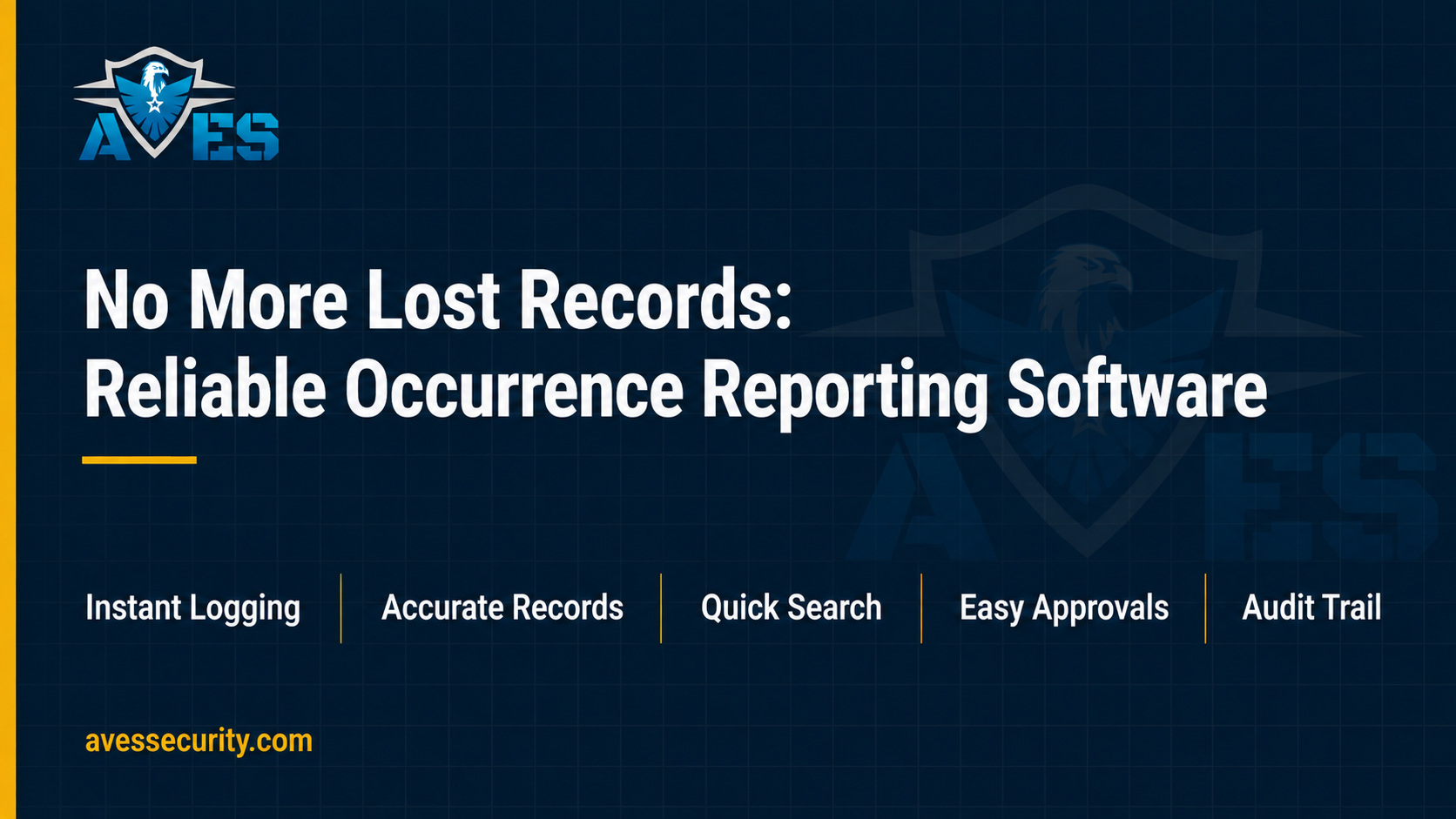 AVES Occurrence Log Walkthrough: How Daily Occurrence Reporting Works