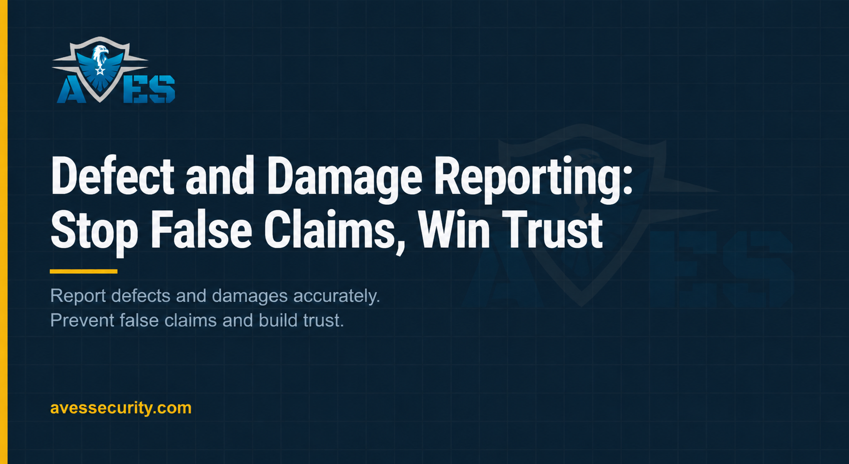 Defect and Damage Reporting: Stop False Claims, Win Trust