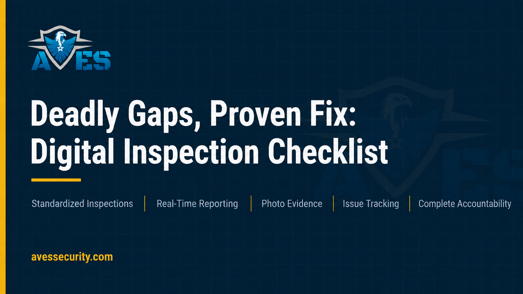 Deadly Gaps, Proven Fix: Digital Inspection Checklist