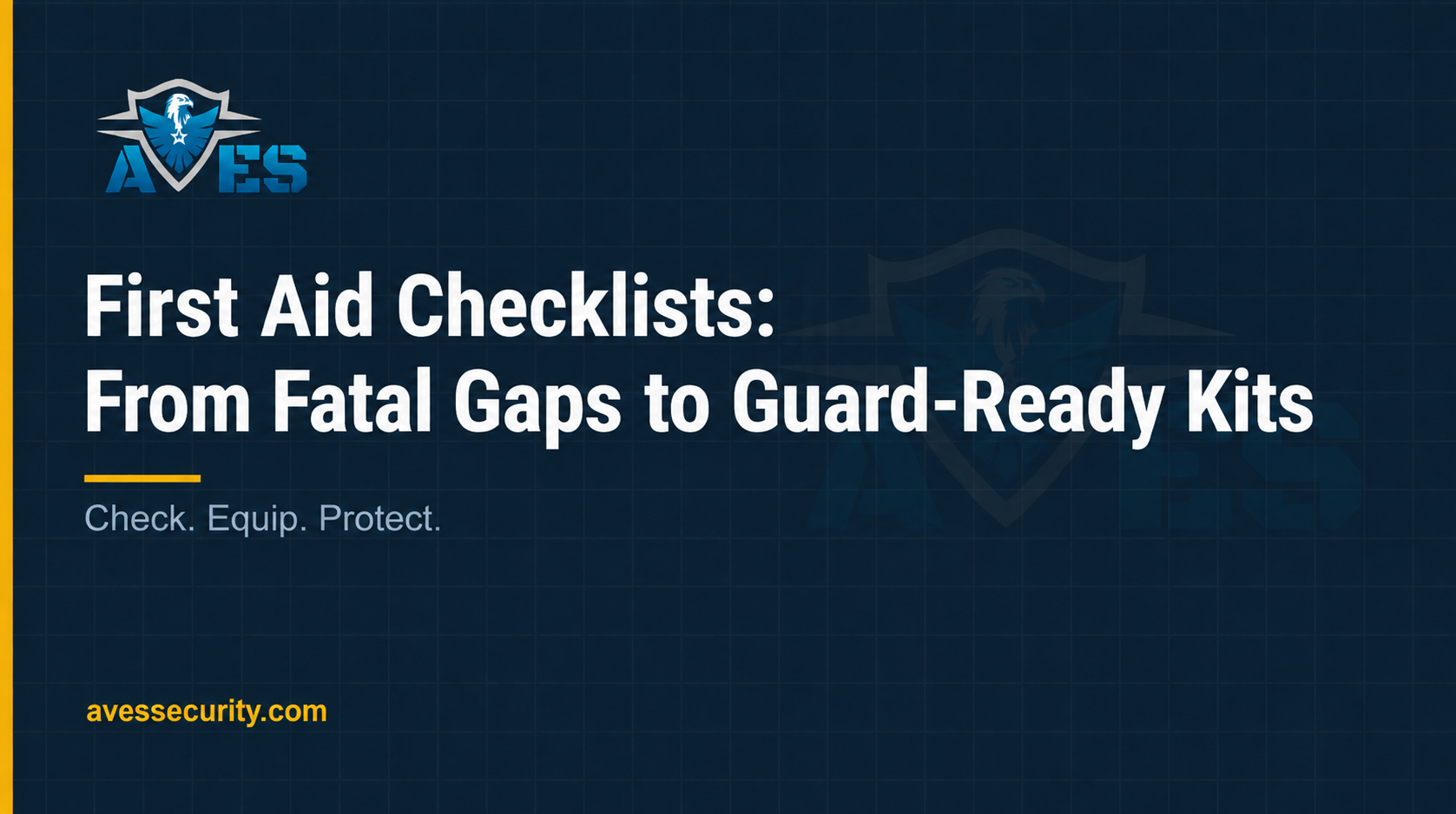 First Aid Checklists: From Fatal Gaps to Guard-Ready Kits