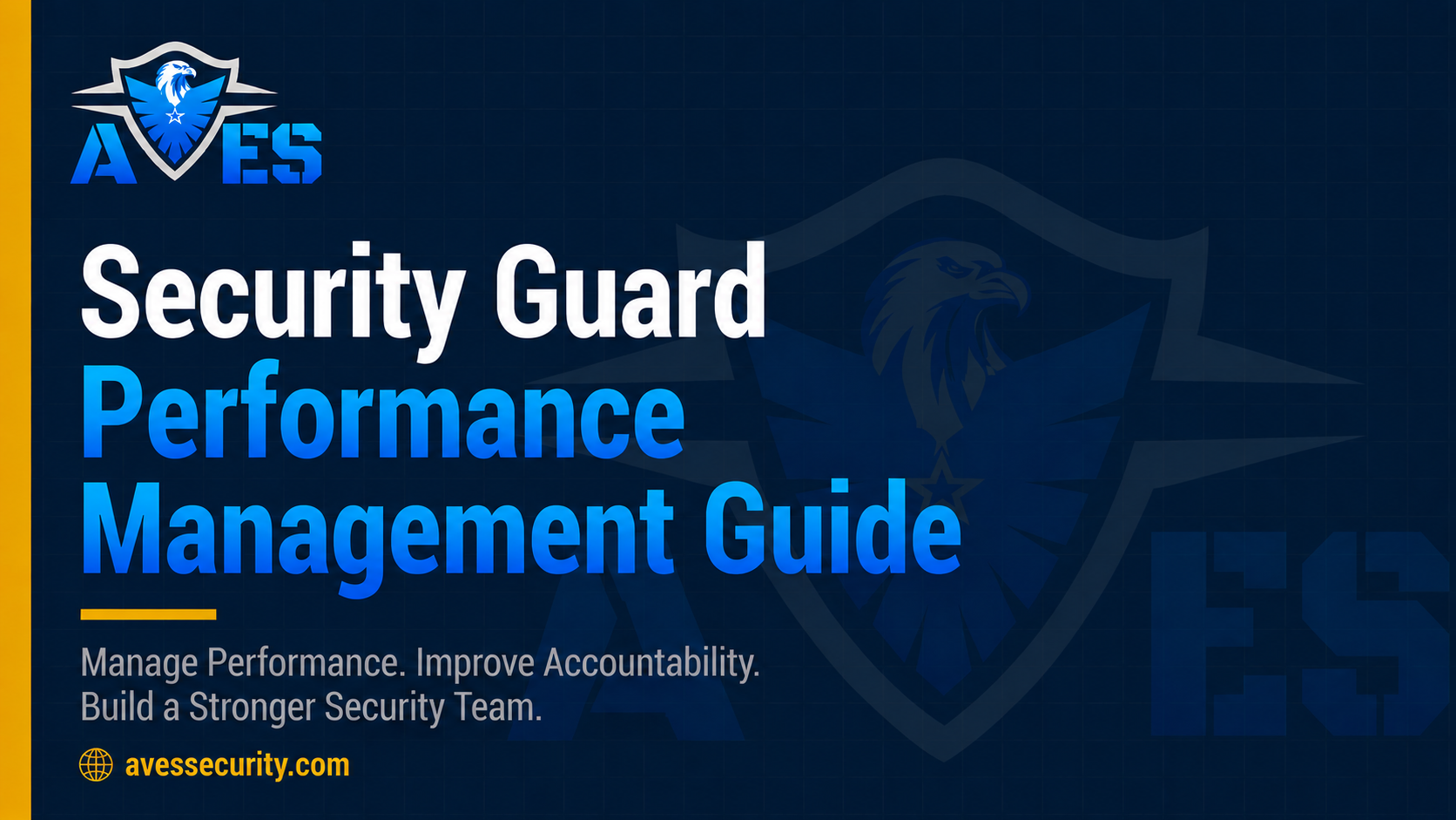 Security Guard Performance Management Guide