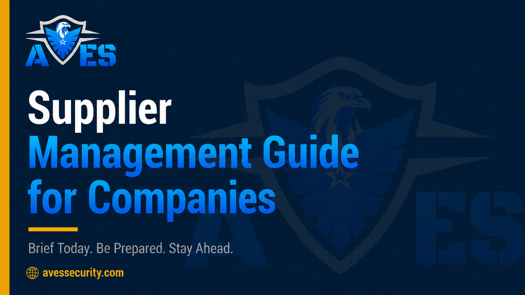 Supplier Management Guide for Companies