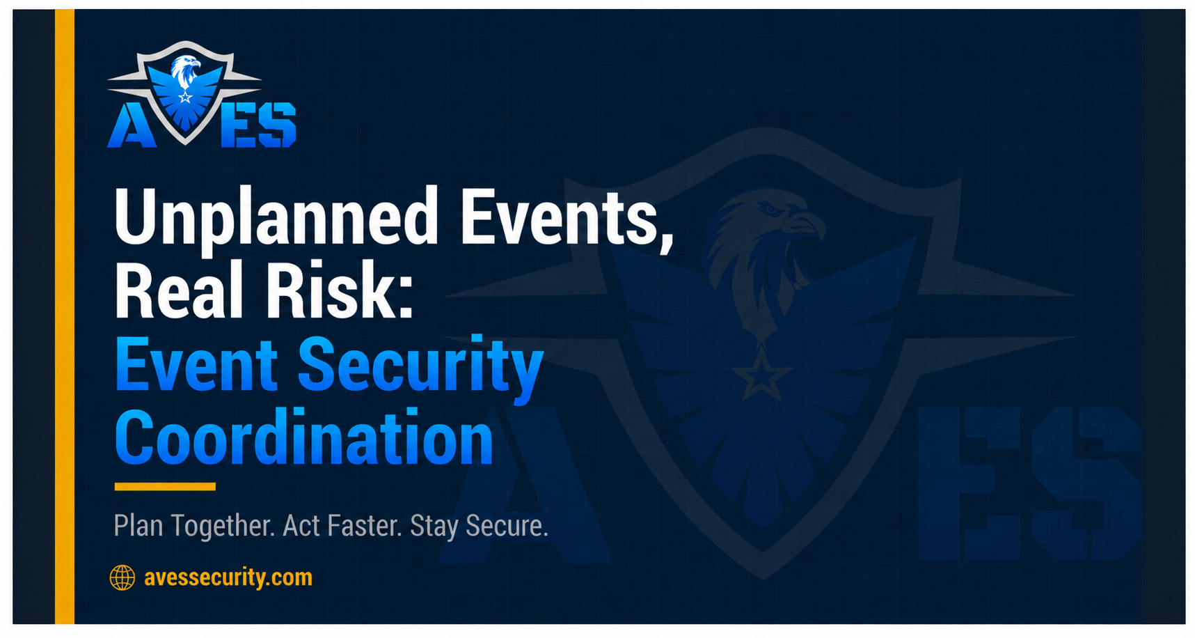 Unplanned Events, Real Risk: Event Security Coordination