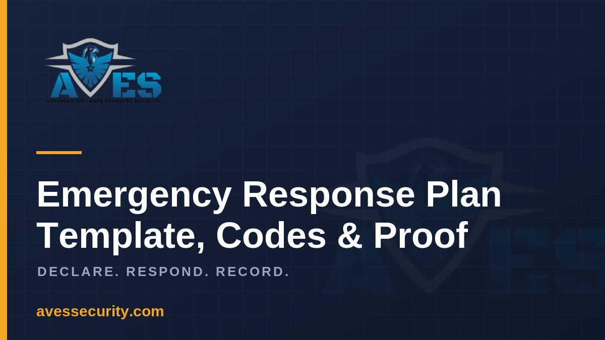 Emergency Response Plan: What It Is, the Template, and How to Prove It Worked