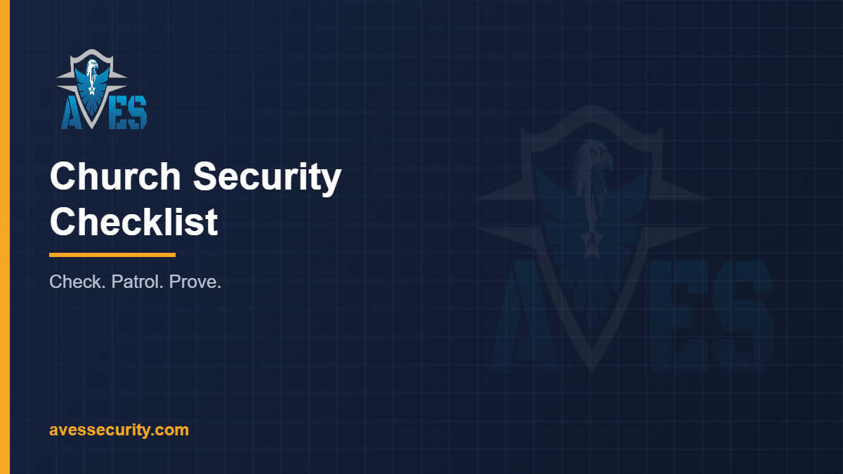 church security checklist