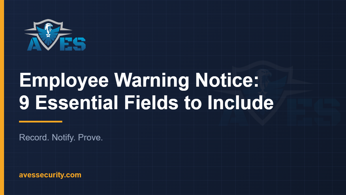 employee warning notice