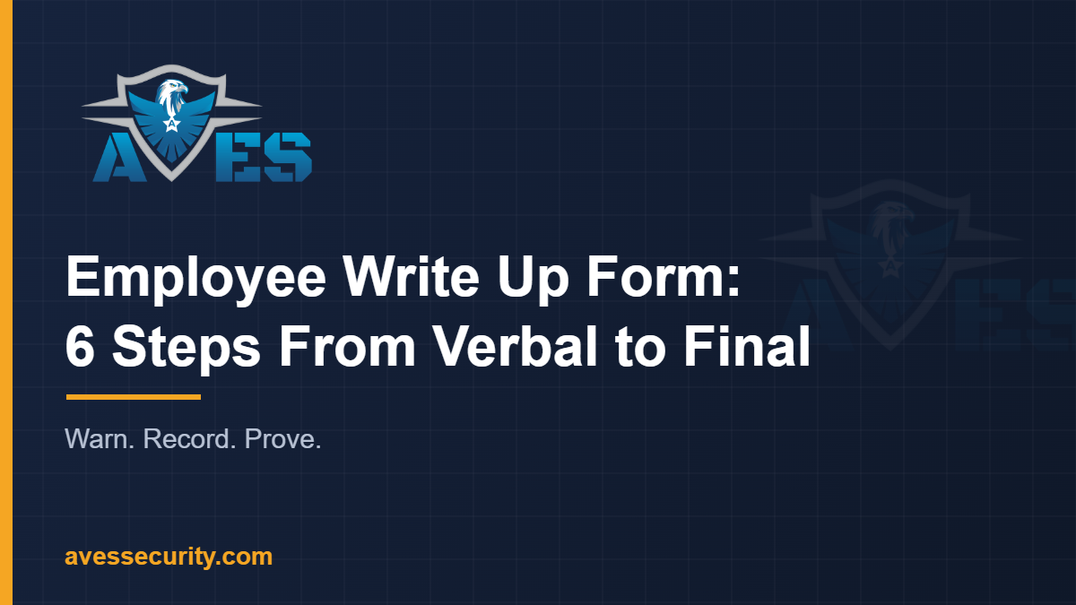 employee write up form