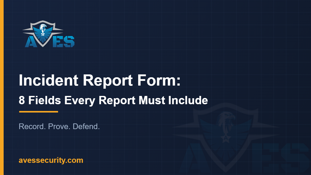 incident report form
