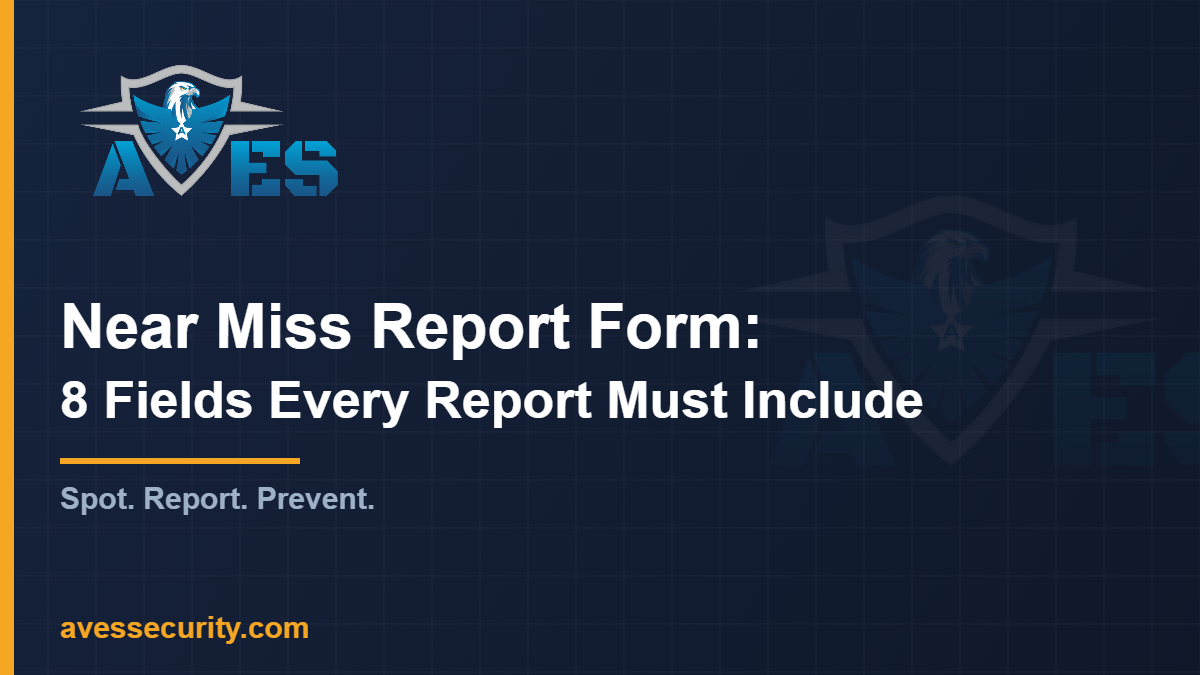 near miss report form