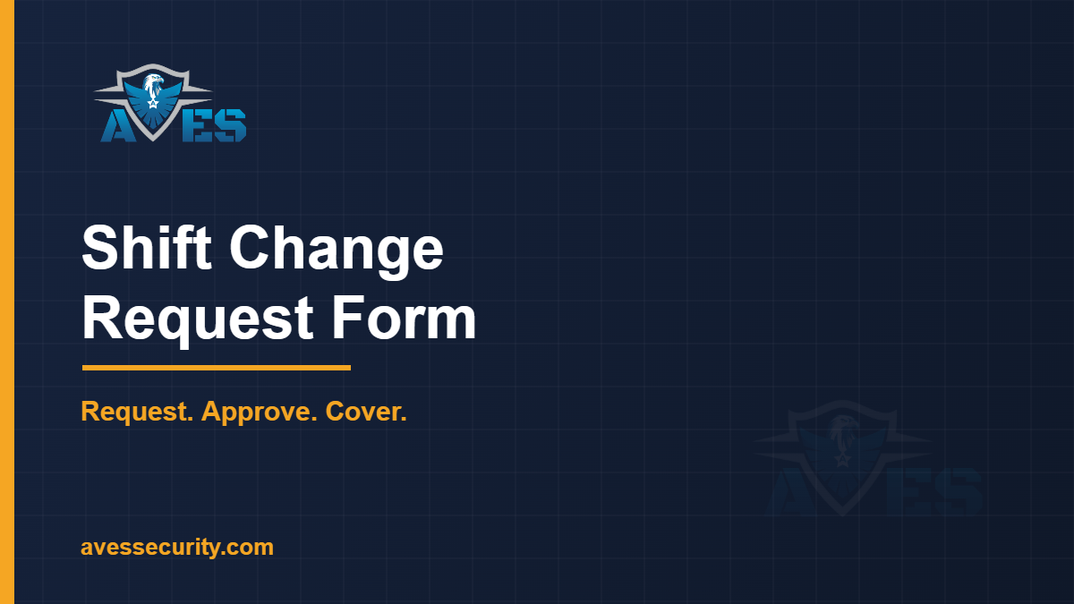 shift change request form