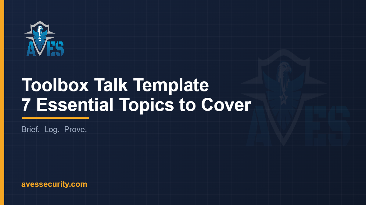 toolbox talk template