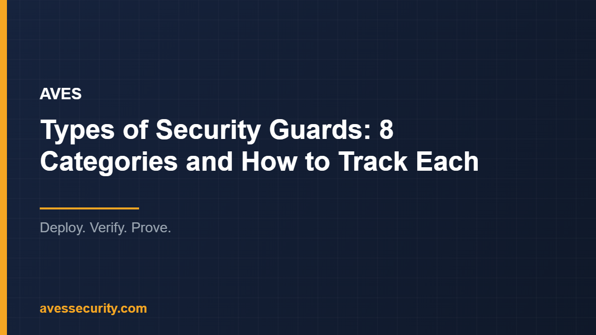 types of security guards