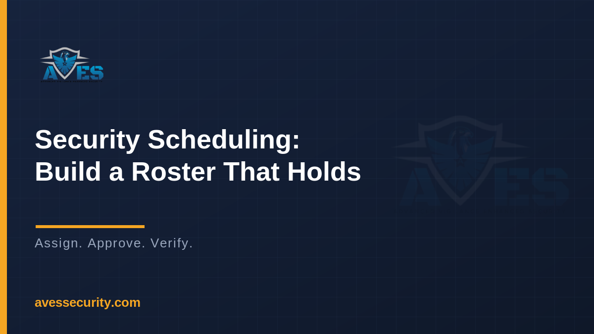 security scheduling